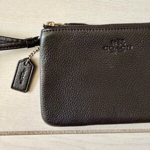 Coach Leather Wristlet